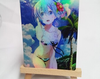 Handpainted Magic the Gathering MTG card rem re zero foil