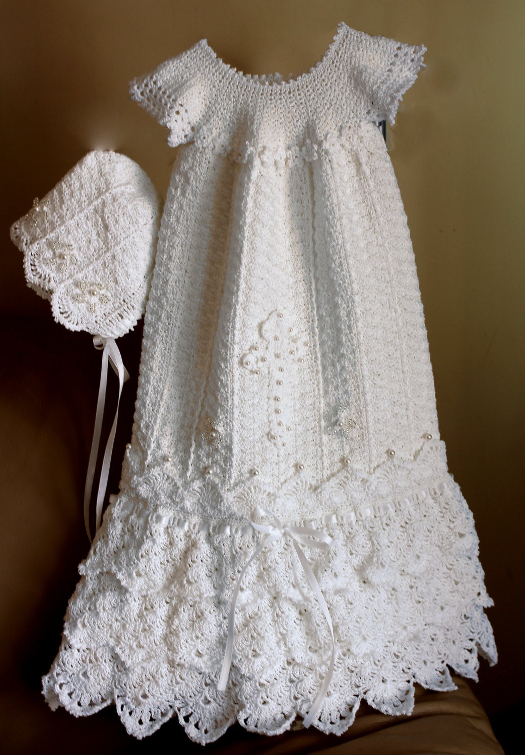 Crochet Christening Gown Pattern Crochet Baptism Gown Pattern