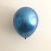 NEW Chrome Balloons Chrome Blue Latex Balloon Blue 11 inch Balloons Blue Balloons Blue Wedding Blue Bridal Shower Bachelorette Boy Party