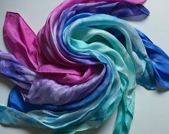 Play Silks Set of 5 - Waldorf Toy - Birthday Gift for Toddler - Pretend Play - Baby Toy - Toddler Toy - Toddler - Baby Gift - Playsilk