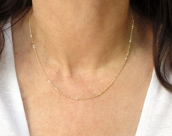 Gold necklace, Elegant 14k gold fill necklace, Gold minimalist jewellery, Minimalist jewelry, Minimalist necklace