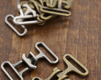 1" Metal Buckles/ Two Part Buckles Heavy Duty Metal Closures for Belting Accessories. Available in Nickel, Gunmetal and Antique Brass HR052