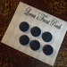 Navy Blue Denim Fabric Covered Buttons, #30 Buttons, 3/4" Buttons, Upholstery Buttons, Pillow Buttons, Blue Denim Buttons