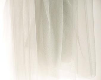 Light Grey Soft Tulle Veiling Fabric 150cm wide - Sold by the metre