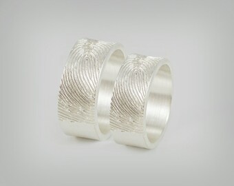 Partner rings / wedding rings "Fingerprint"
