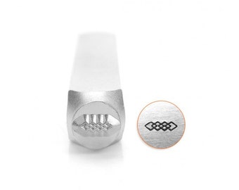 Diamond Link Border Metal Stamp, ImpressArt Design Stamp 6mm Diamond Border Stamp, Jewelry Making Steel Punch, Steel Stamp