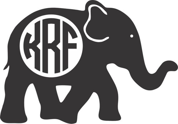 Download Elephant Monogram Decal