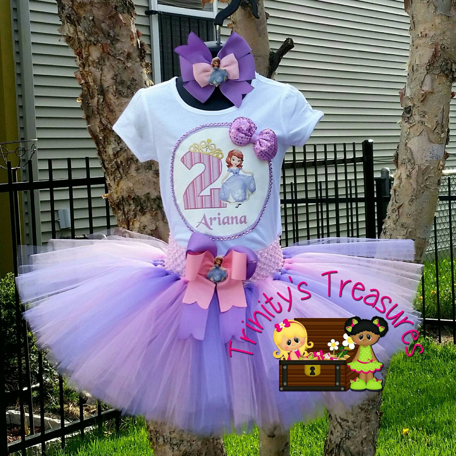 Sofia the First Tutu Set Sofia the First Birthday Outfit Sofia the First Tutu Set Sofia the First Birthday Outfit