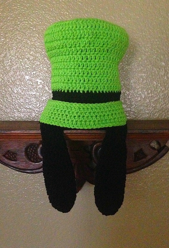 Disney inspired custom crochet Goofy hat with ears Halloween