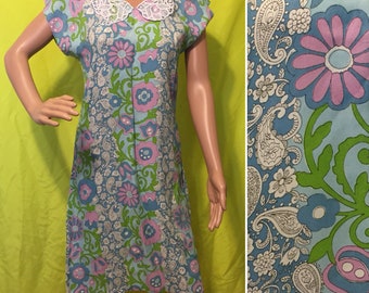 Vintage Handmade Floral Dress, S