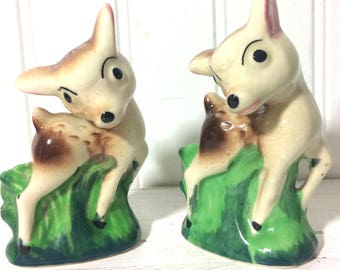 Vintage Deer Salt and Pepper