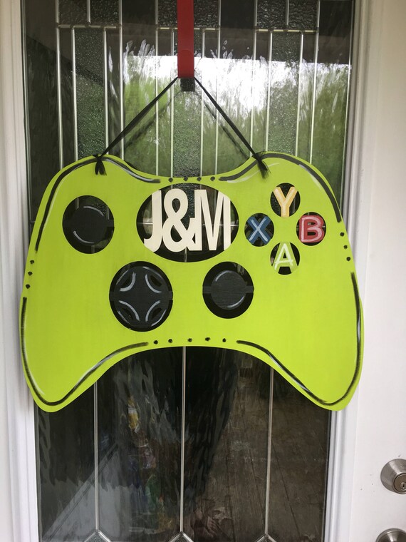 Xbox door hanger gamer door hanger gamer decor gaming door