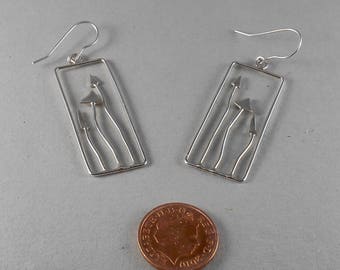 hedgerow sterling silver earrings
