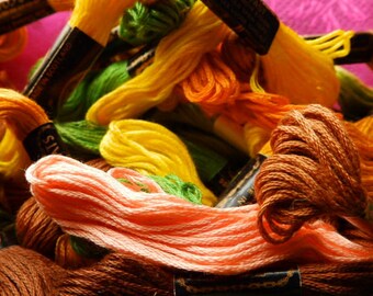 Embroidery Thread, J and P Coats, 72 Hanks