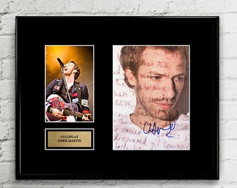 Coldplay Chris Martin - Autograph - Grammy Signed Poster Art Print Artwork