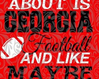 Georgia Football SVG cut file