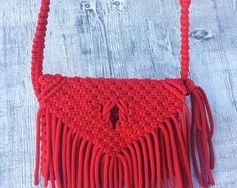 Clutch bag macrame