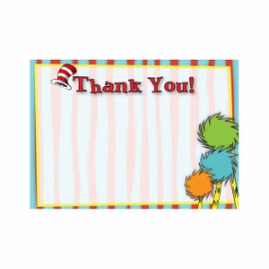 Dr seuss thank you | Etsy