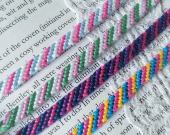 LGBT gay pride bracelet (choose one)- bisexual transgender pansexual genderqueer LGBTQ - friendship bracelet- bi pan trans queer