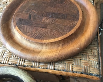 mid century dansk teak serving tray