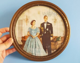 Vintage picture of the Queen & Prince Phillip | Coronation | Royal memorabilia | HRH