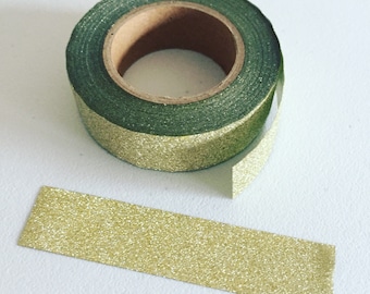 Gold Glitter Masking Tape, Gold Glitter Washi Tape, Sparkling Tape, Planner Washi, Scrapbook Supplies, Party Decorative Tape, Gift Wrapping