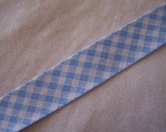 Through blue gingham, width 40/20 mm (Bi-5045)