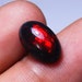 Red Fire Opal Black Opal Gemstone 14x9x6 mm 3.35 Carat Huge Opal - Black Opal Multi Fire Stone - Solid Black Opal Stones