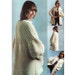 Beautiful Knit Sweater Pattern - PDF Download Pattern - Women's Knit Sweater, Vintage 1970's