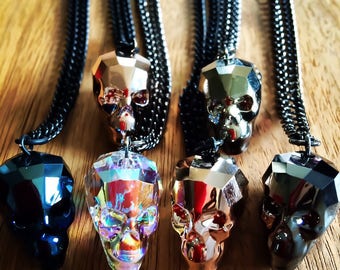 Swarovski Crystal Skull Necklace