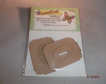 Krystal Kraft Acrylic Small Frames 2 pack-- KCDestash