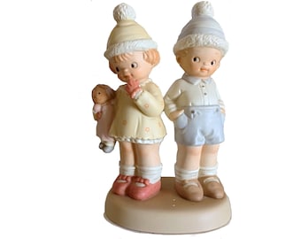 Enesco, Too Shy For Words Figurine, Vintage Enesco, Enesco Children, Enesco Figurine, Enesco Nursery Décor