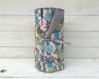 Unpaper towels, reusable paper towels, cloth paper towels, snapping paper towels - Succulents // Cactus// Gift //Eco Friendly //