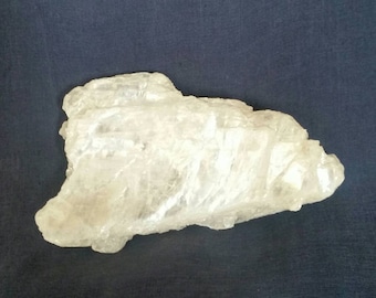 Selenite Crystal Meditation Stone / Raw Selenite Healing Crystals / Natural Selenite Slab / Metaphysical Selenite Gemstone Natural Crystal