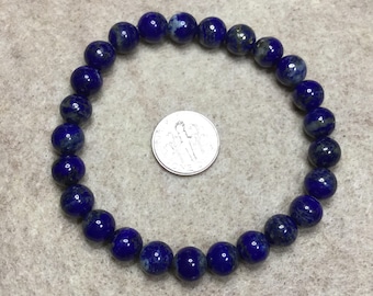 Lapis Lazuli Stretch Bracelet (8mm)
