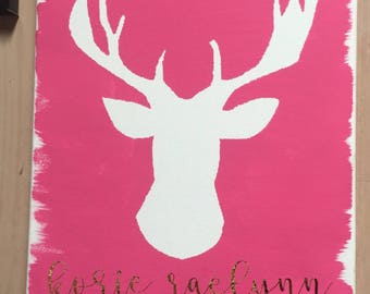Custom Canvas, Dear Head Canvas, Customized Name