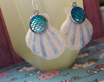Earrings "Mermaid Seashell"