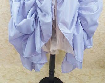 Lilac Super Full Cabaret Princess Midi Length Tie On Bustle Skirt-One Size Fits All