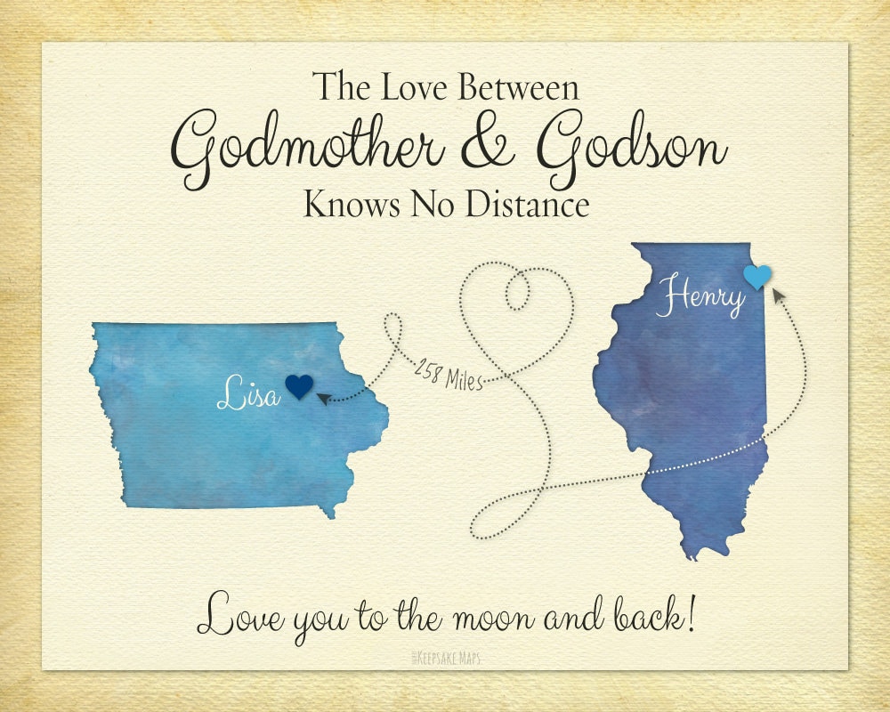 Godmother Gift Godson Gift Long Distance Gift Personalized Godmother Gift Godson Gift Long Distance Gift Personalized
