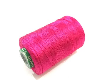 Hot Pink Machine Embroidery Thread Spool - Hot Pink Art Silk Embroidery Thread - Hot Pink Hand Embroidery Threads Spools Shade DB5N
