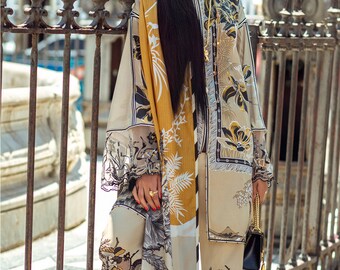 Elan Lawn Spring collection 2018(Salinas)-Pakistani Indian Evening wear-Made to Order(3pc)