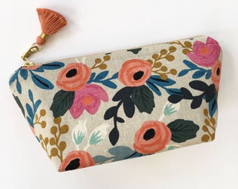 Essential Oil Bag / Essential Oil Pouch, Oil Storage Bag, Essential Oil Travel Bag/ Rifle Paper Co. Fabric Oil bag