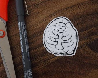 one of a kind handmade egg sticker