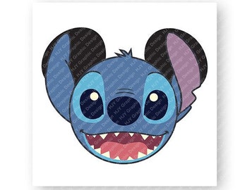 Disney, Stich, Lilo and Stitch, Icon Mickey Mouse Head, Mouse Ears, Digital, Download, TShirt, Cut File, SVG, Iron on, Transfer