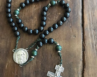 Face of Jesus Rosary with San Damiano Crucifix