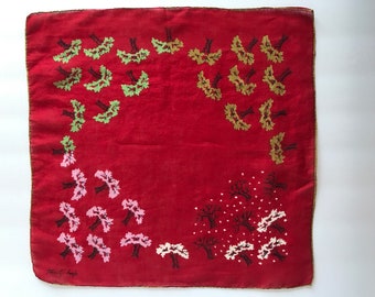 Tammis Keefe Red Handkerchief with All Seasons