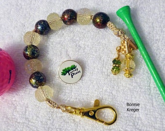 Golf Stroke Counter with Handmade Beads