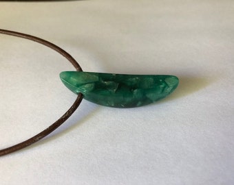 Handcrafted canoe necklace