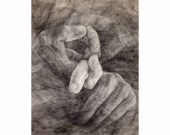 Friendship (ASL) Small Art Print