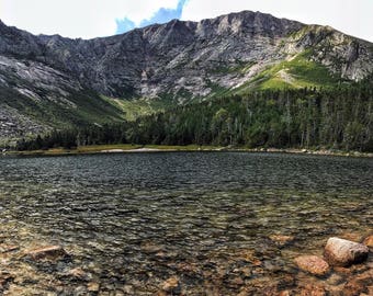 Chimney Pond - Mount Katahdin View - Baxter State Park - Panoramic Photography